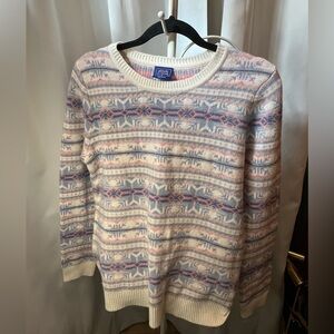 Le Tigre vintage Fair Isle pastel sweater kaweii fairy kei Size Medium